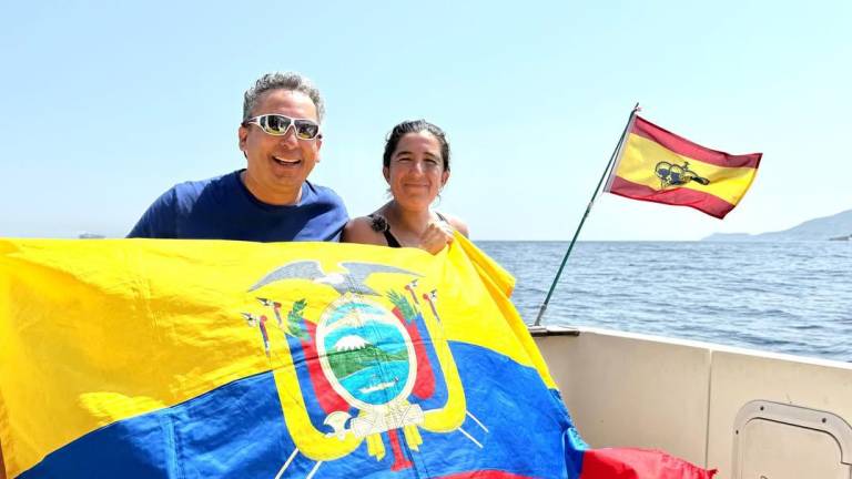 La ecuatoriana Sara Palacios luego de la travesía.