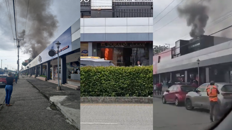 VIDEO | Guayaquil: controlan alerta de incendio en restaurante de la ciudadela La Garzota
