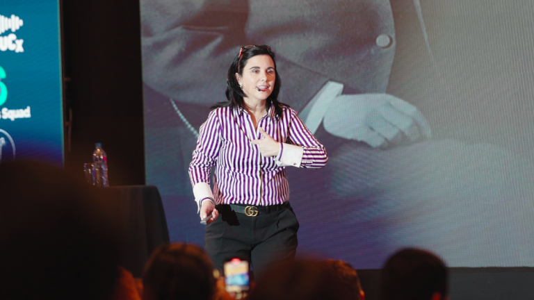 Margarita Pasos dio una charla de casi dos horas durante el Congreso Employee Experience en Guayaquil.