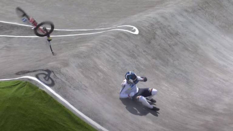 Una caída no evitó la clasificación de Alfredo Campo en BMX