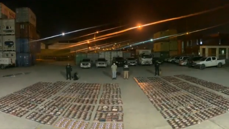 Más de tres toneladas de cocaína son incautadas en Guayaquil