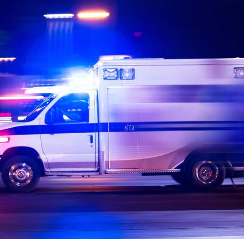 Fotografía referencial de una ambulancia.