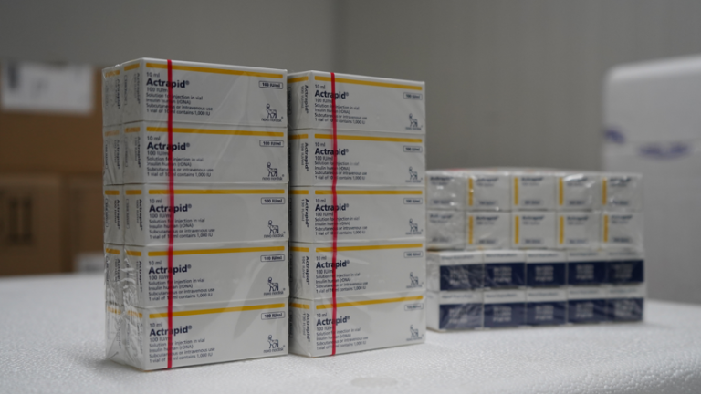 Donación de insulina garantizará abastecimiento del 100% en hospitales públicos durante ocho meses, según MSP