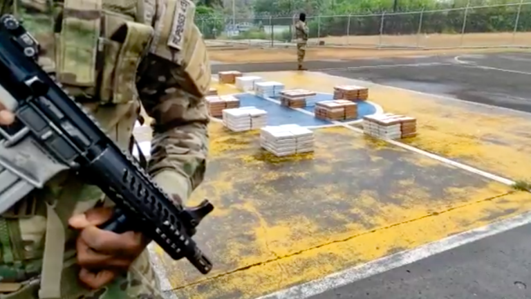 Decomisan en Panamá 570 paquetes de cocaína provenientes de Ecuador y con destino a Bélgica