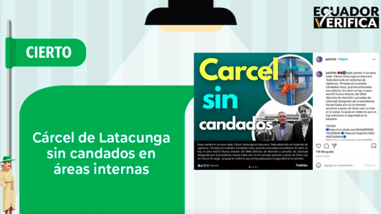 En la cárcel de Latacunga hay zonas sin candados y al mando de los privados de libertad