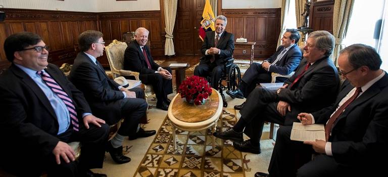 Comercio y seguridad, dos temas claves entre Ecuador y EEUU