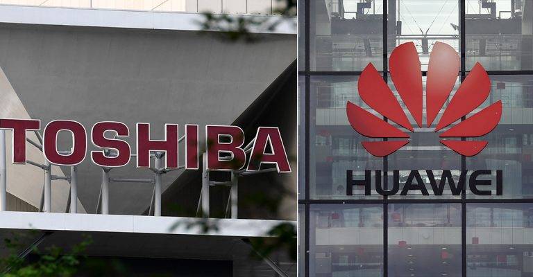 Toshiba suspende envíos de componentes a Huawei