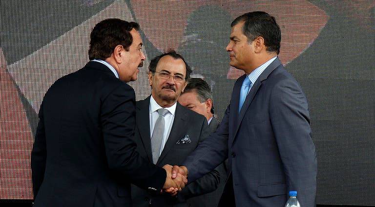 Correa y Nebot se encuentran en Guayaquil