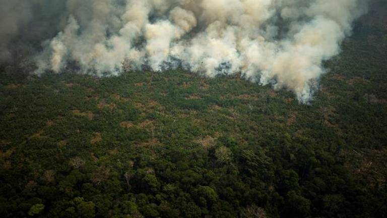 Brasil registra aumento histórico de incendios en la Amazonía