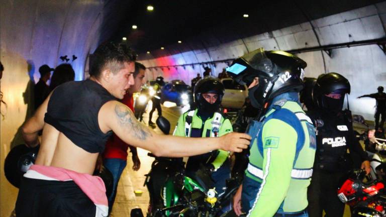 Más de 80 motos fueron retenidas tras Rodada del Terror, que generó caos en Guayaquil durante Halloween