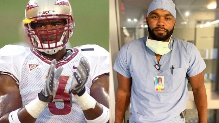 De jugador de la NFL a médico para salvar vidas en un hospital ante el coronavirus
