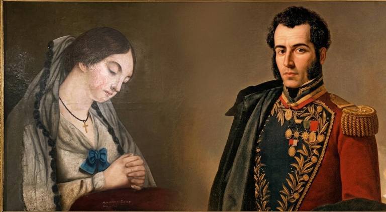 Composición gráfica de los personajes históricos, realizada por Vistazo
