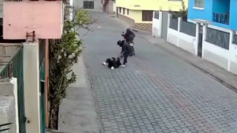 VIDEO: mujer asaltada y agredida por delincuentes en el norte de Quito