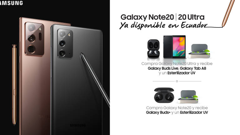 Potencia tu trabajo y juego: la serie Galaxy Note20 ya está disponible en Ecuador