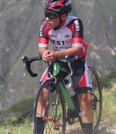 El ciclista ecuatoriano, Mateo López, en una fotografía de archivo.