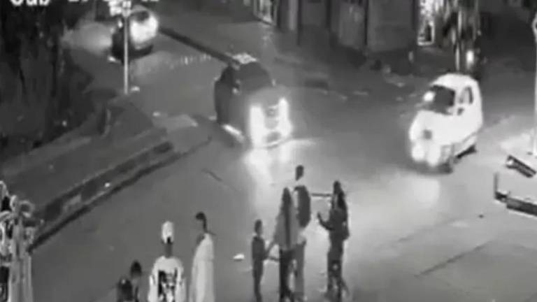 Captura de video que captó el atropellamiento.