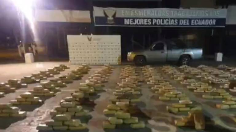 VIDEO: Policía incauta más de media tonelada de marihuana en Esmeraldas