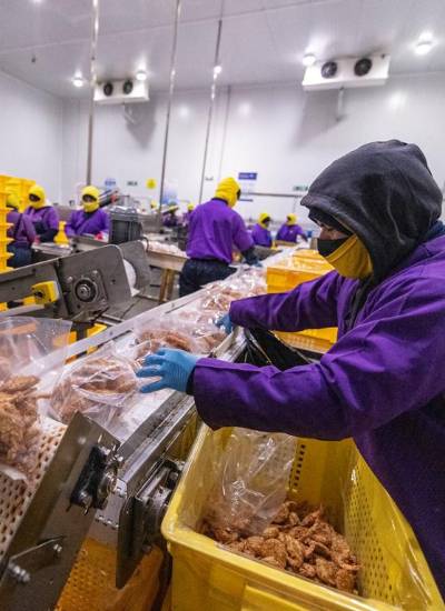 El portafolio de valor agregado de Nirsa incluye una línea de camarones apanados con ralladura de coco o apanadura panko.