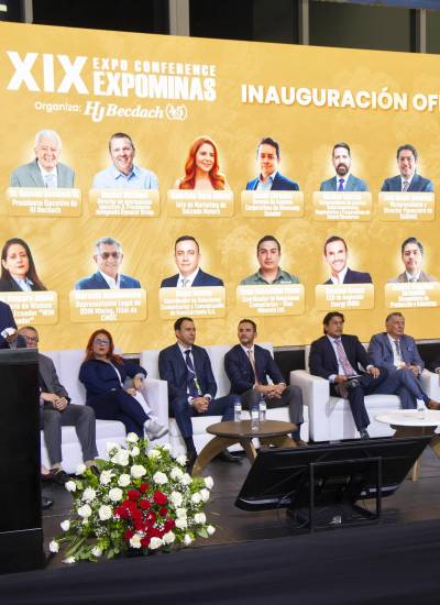 Inauguración de la decimonovena edición de Expominas Ecuador 2026.