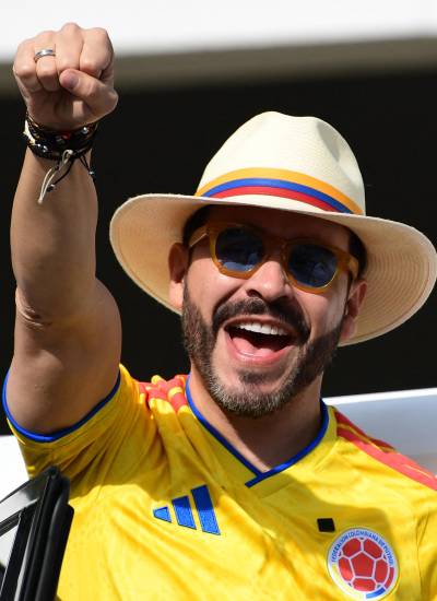 Candidato a la presidencia de Colombia, Abelardo de la Espriella, llegando a las votaciones de este 21 de junio de 2026.