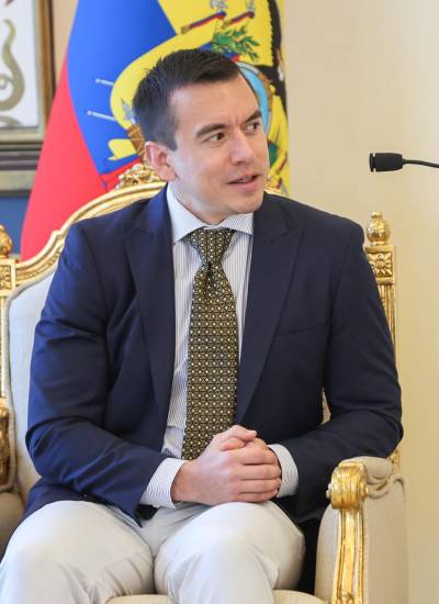 Fotografía de archivo del presidente de Ecuador, Daniel Noboa.
