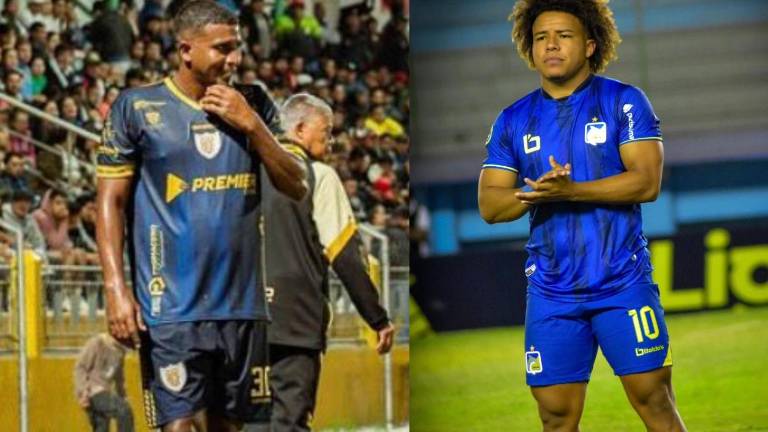 Walter Molina es jugador de Baños Ciudad de Fuego, mientras que Erick Mendoza es jugador de Delfin SC.