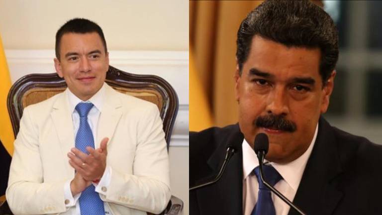 Daniel Noboa y Noicolás Maduro