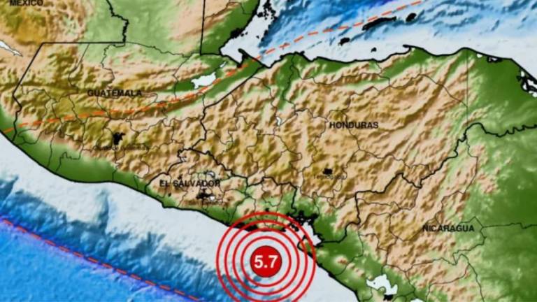 Un sismo de magnitud 5,7 sacude a El Salvador en medio de una semana de intensa actividad telúrica en latinoamérica