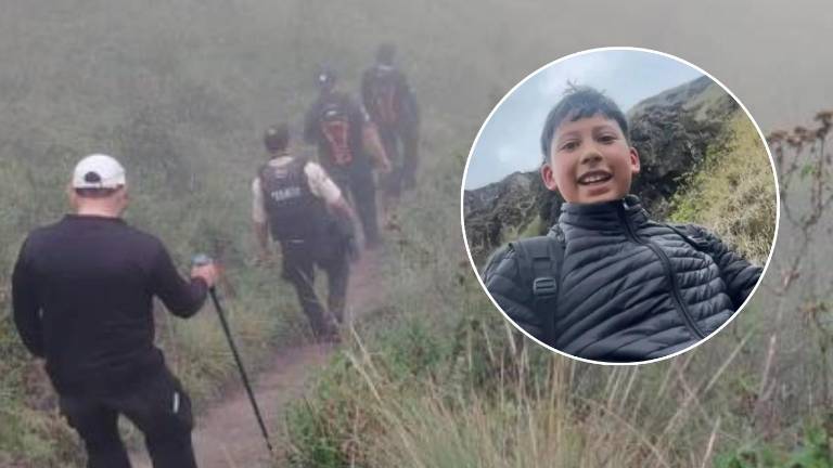 Niño desaparecido en el cerro Puñay fue hallado con vida tras cuatro días de búsqueda
