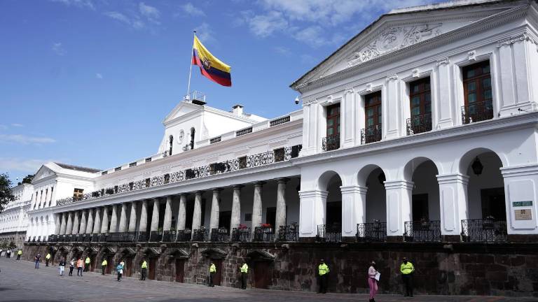 Vista del Palacio de Carondelet, donde gobierna el poder Ejecutivo de Ecuador.