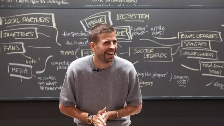 Gerard Piqué debutó como profesor en Harvard, donde habló del éxito de la Kings League