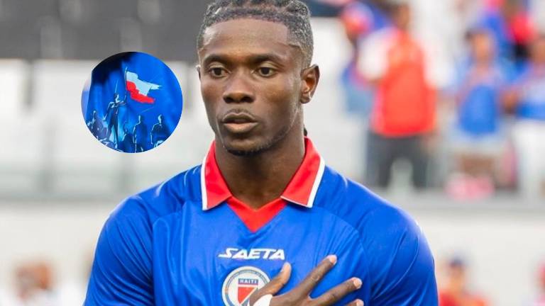 Ricardo Adé, jugador de la selección de Haití.