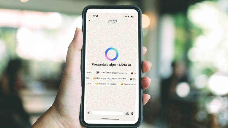 Imagen ilustrativa del chat de Meta AI en Whatsapp.
