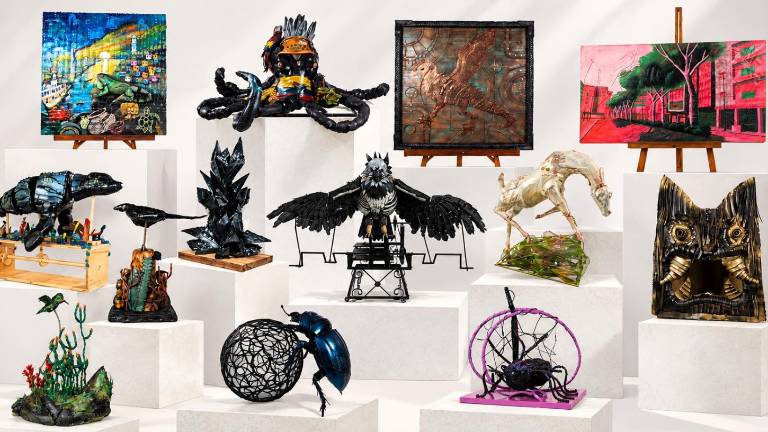 Arte Circular 2026: tres artistas ecuatorianos fueron reconocidos por convertir residuos en esculturas
