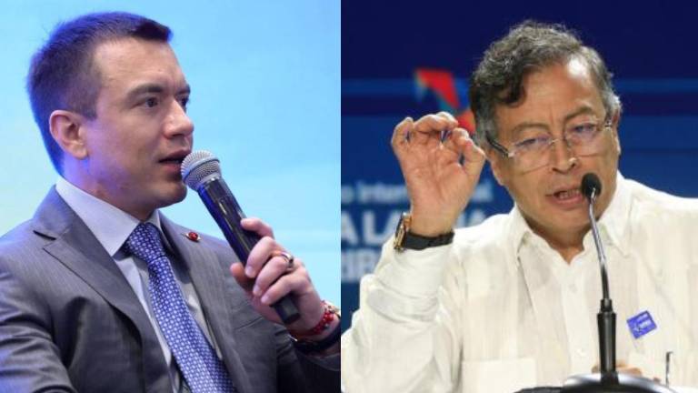 Daniel Noboa y Gustavo Petro.