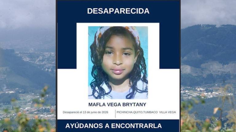 Alerta Emilia se activa por la desaparición de la pequeña Brytany Mafla en Quito