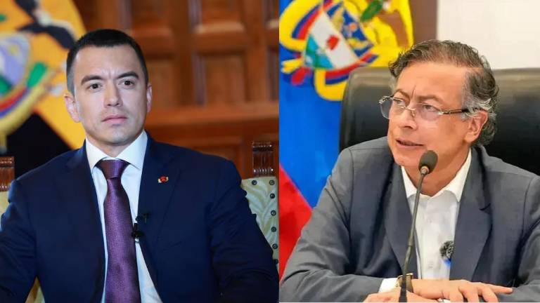 Daniel Noboa y Gustavo Petro.