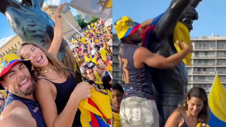 Beta Mejía responde tras polémica por bandera ecuatoriana en la estatua de Rocky