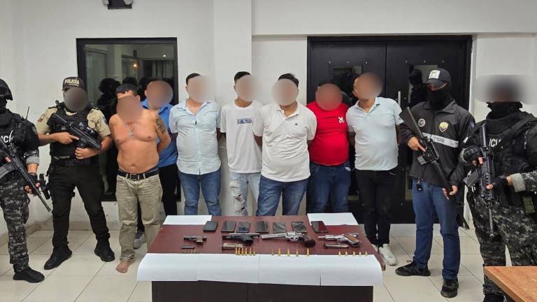 Policía captura a siete presuntos integrantes de Las Águilas enGuayas