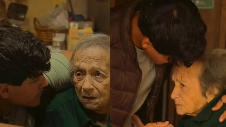 'Pensé que no estaría viva para verte': el reencuentro de una abuela y su nieto que conmovió a todo internet