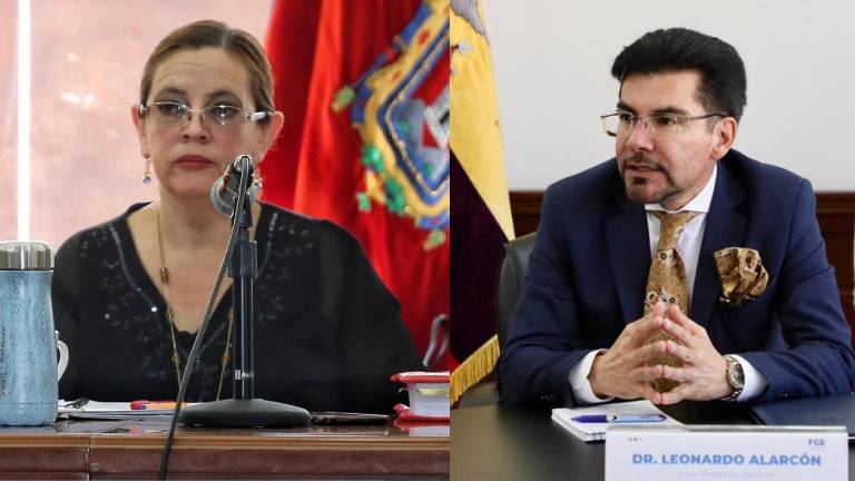 Jueza Daniella Camacho y fiscal Leonardo Alarcón, en fotos de archivo.