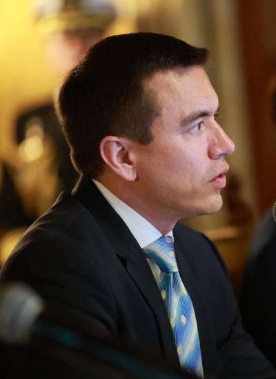 Fotografía de archivo del presidente de la República, Daniel Noboa.