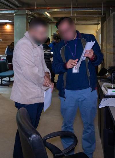 Las inspecciones se desarrollaron en coordinación con el Ministerio del Interior, las Fuerzas Armadas, la Policía Nacional, el Ministerio del Trabajo y el IESS.