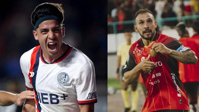 Alexis Cuello es jugador de San Lorenzo, mientras que Lucas Mancinelli es jugador del Deportivo Cuenca.