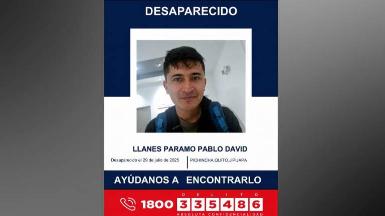 Desaparición de Pablo David Llanes, hijo de exasambleísta Henry Llanes, vuelve a encender las alarmas en Quito