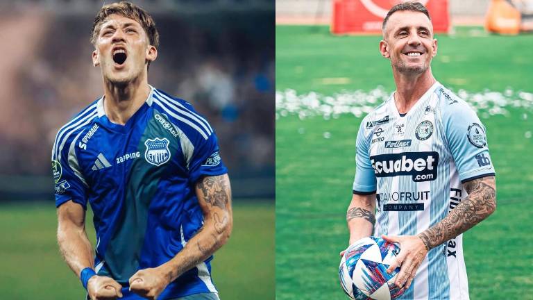Luca Klimowicz es jugador de Emelec, mientras que Damián Díaz es jugador de Guayaquil City.