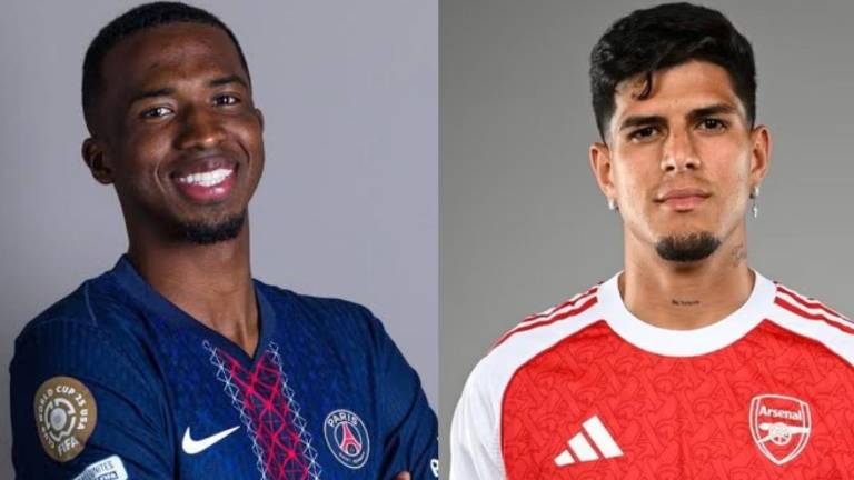 Willian Pacho es jugador del PSG, mientras que Piero Hincapié es jugador del Arsenal.