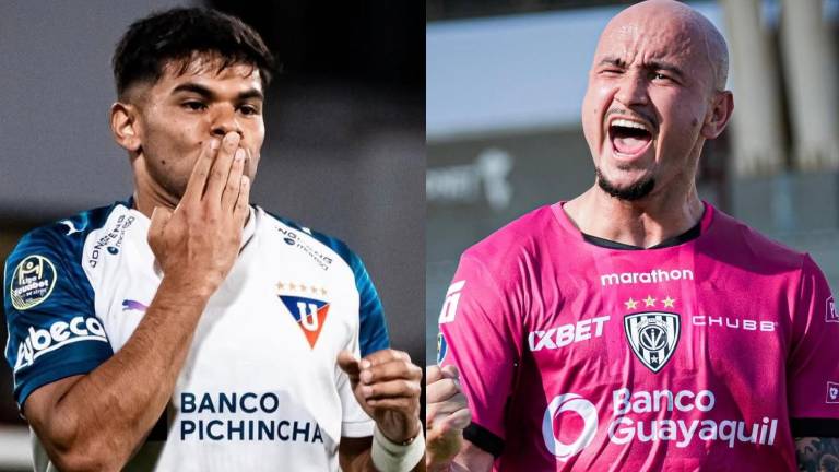 Rodney Redes es jugador de Liga de Quito, mientras que Carlos González es jugador de Independiente del Valle.