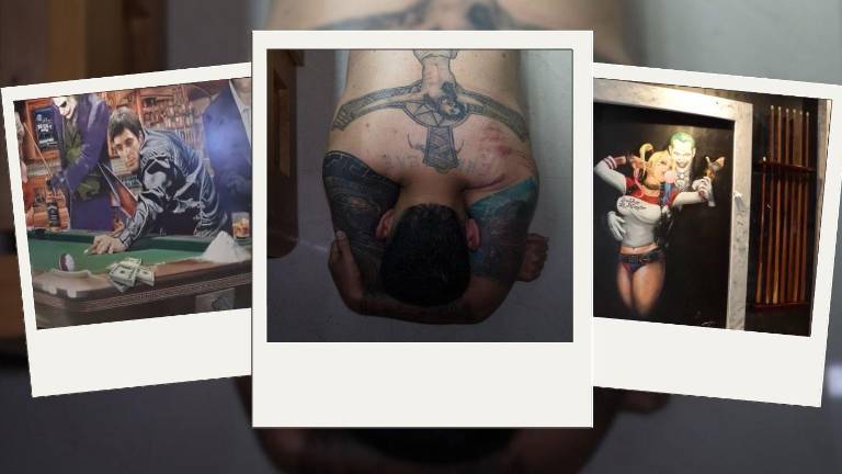 Hallan 'narcovivienda' de un miembro de 'Los Lobos' en Quevedo: paredes de mármol y cuadros de famosos delincuentes