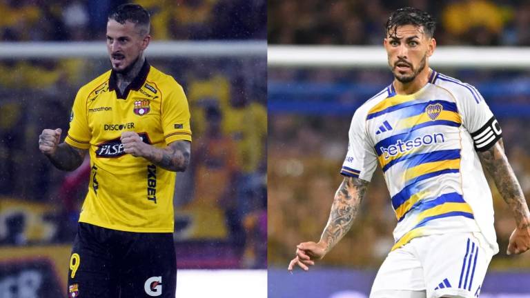 Darío Benedetto es jugador de Barcelona SC, mientras que Leandro Paredes es jugador de Boca Juniors